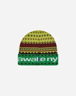 Awake NY Hats|Hats^Intarsia Knit Beanie Green