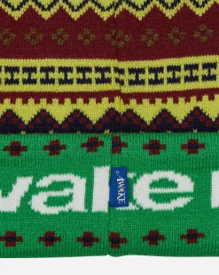 Awake NY Hats|Hats^Intarsia Knit Beanie Green