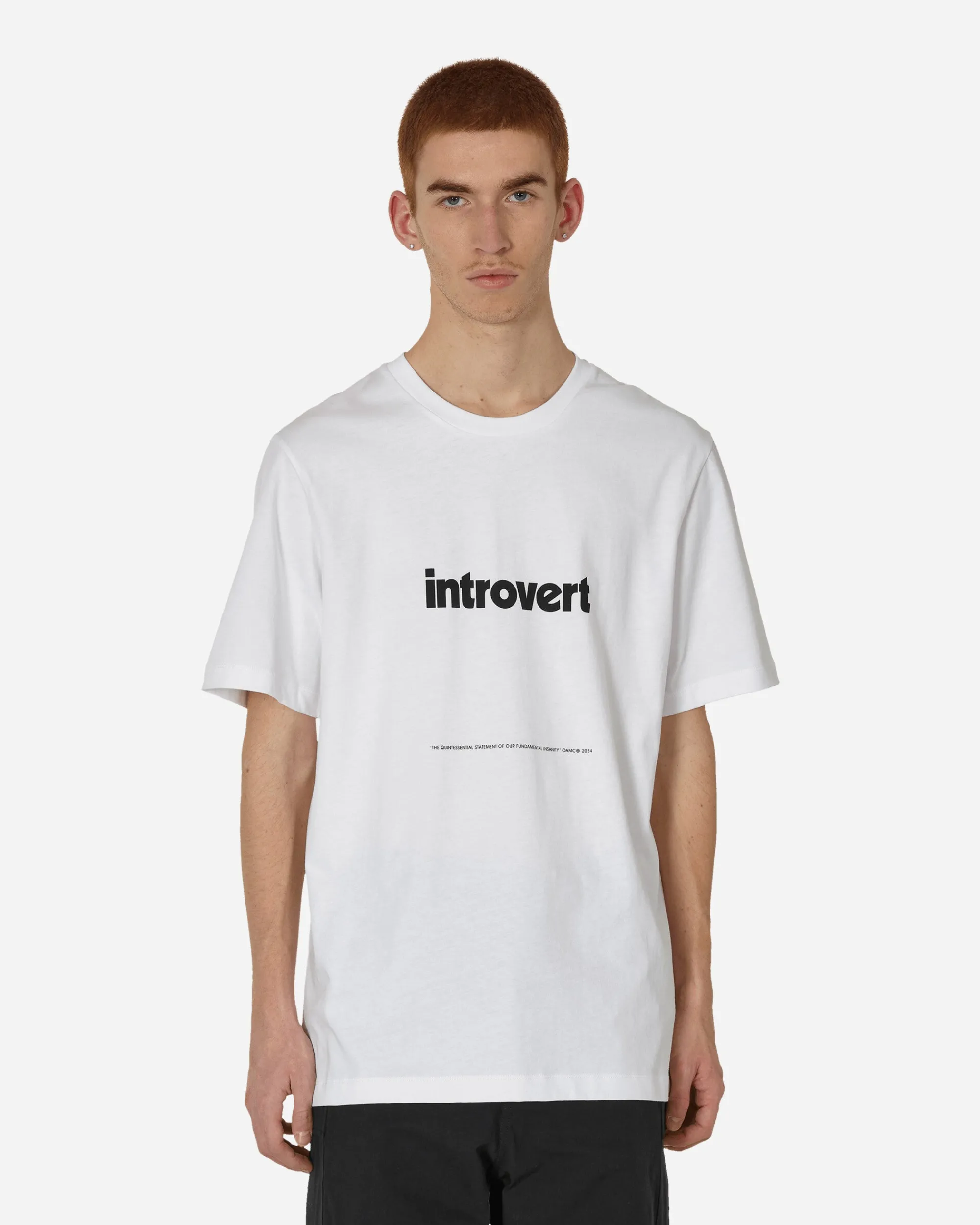 OAMC T-Shirts^Introvert T-Shirt White