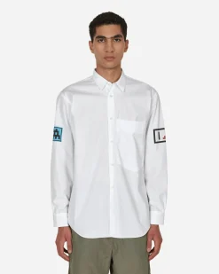 Comme Des Garçons Shirt Shirts^Invader Cotton Shirt White