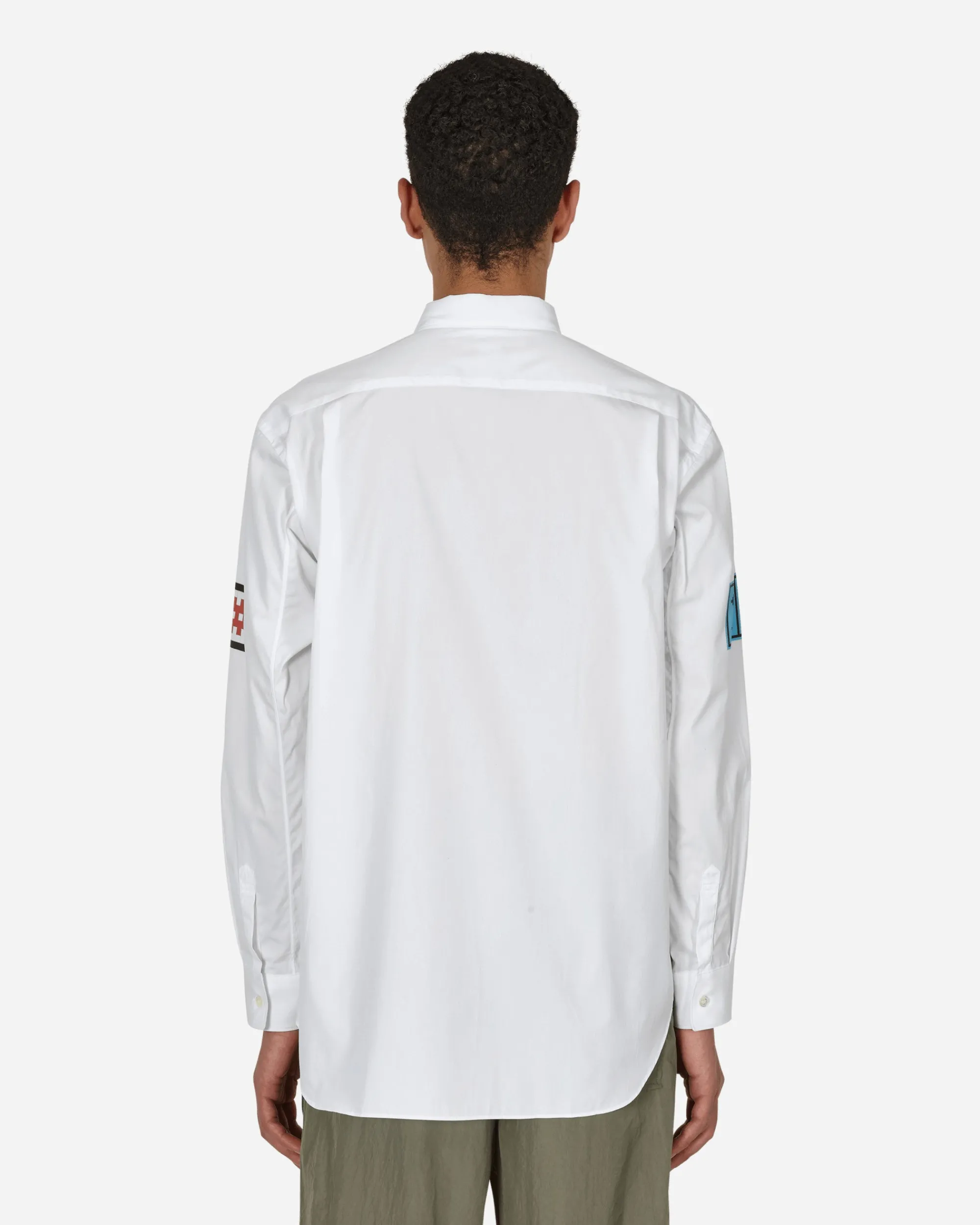 Comme Des Garçons Shirt Shirts^Invader Cotton Shirt White