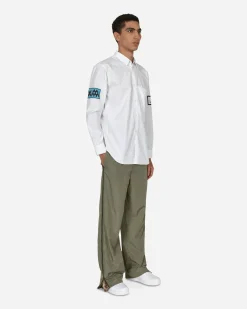 Comme Des Garçons Shirt Shirts^Invader Cotton Shirt White