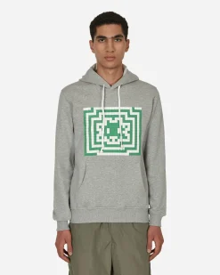 Comme Des Garçons Shirt Sweatshirts^Invader Hooded Sweatshirt Grey