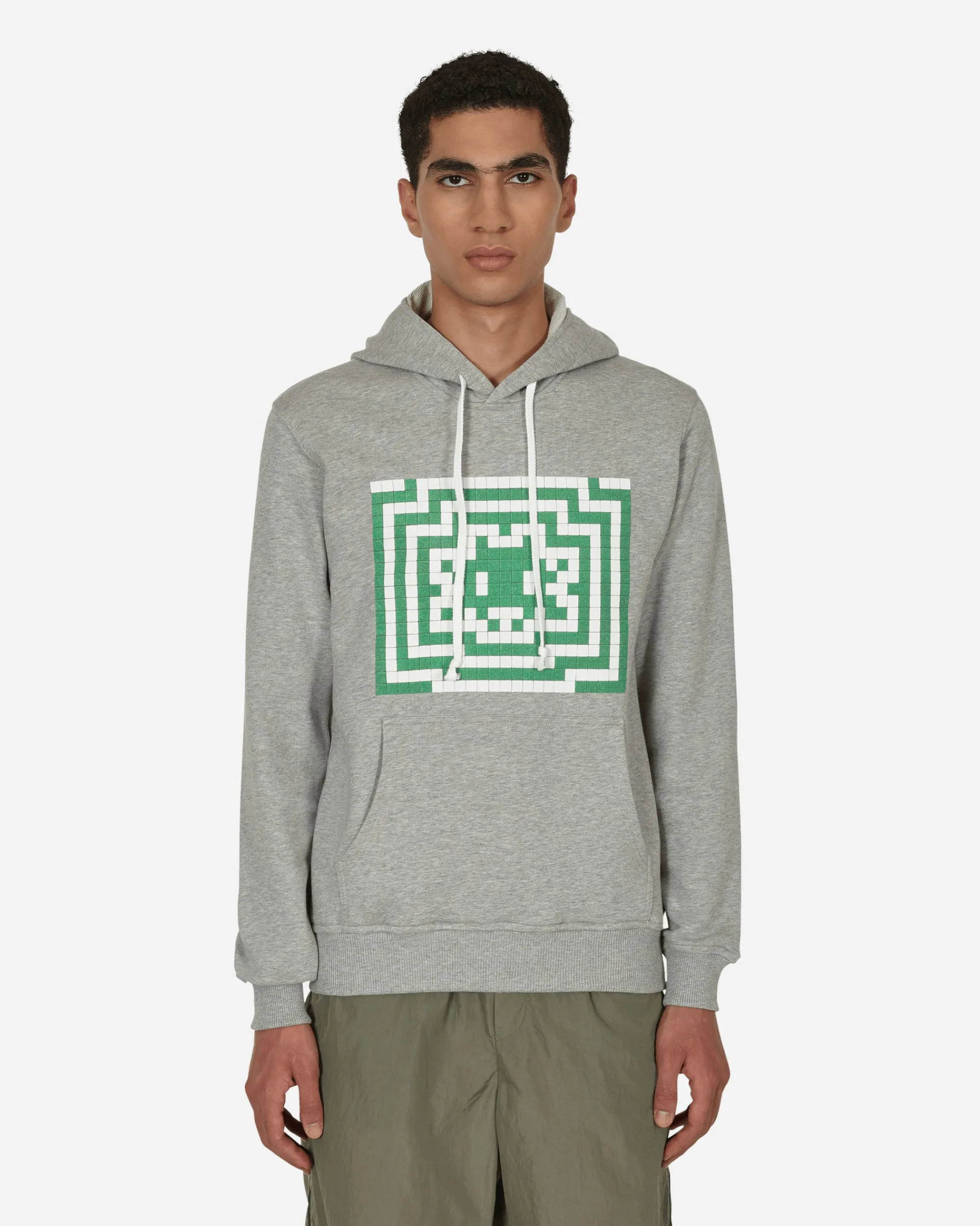 Comme Des Garçons Shirt Sweatshirts^Invader Hooded Sweatshirt Grey