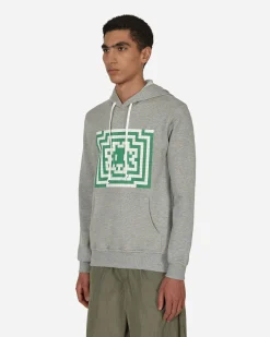 Comme Des Garçons Shirt Sweatshirts^Invader Hooded Sweatshirt Grey