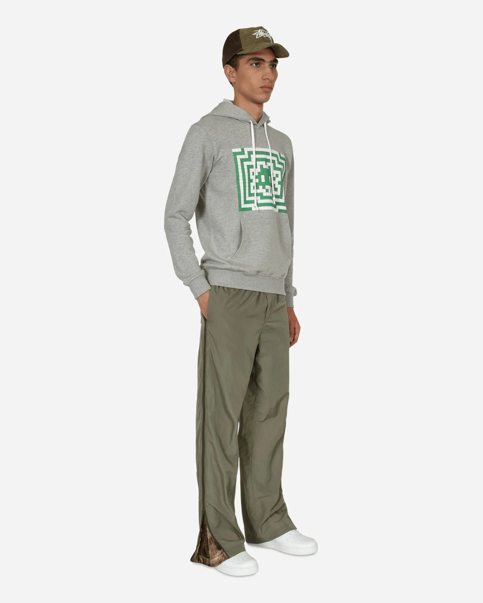 Comme Des Garçons Shirt Sweatshirts^Invader Hooded Sweatshirt Grey