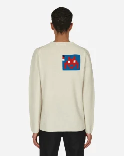 Comme Des Garçons Shirt Knitwear^Invader Knit Sweater Beige