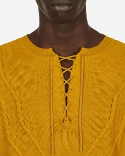Kiko Kostadinov Knitwear^Itten Cable Knit Yellow