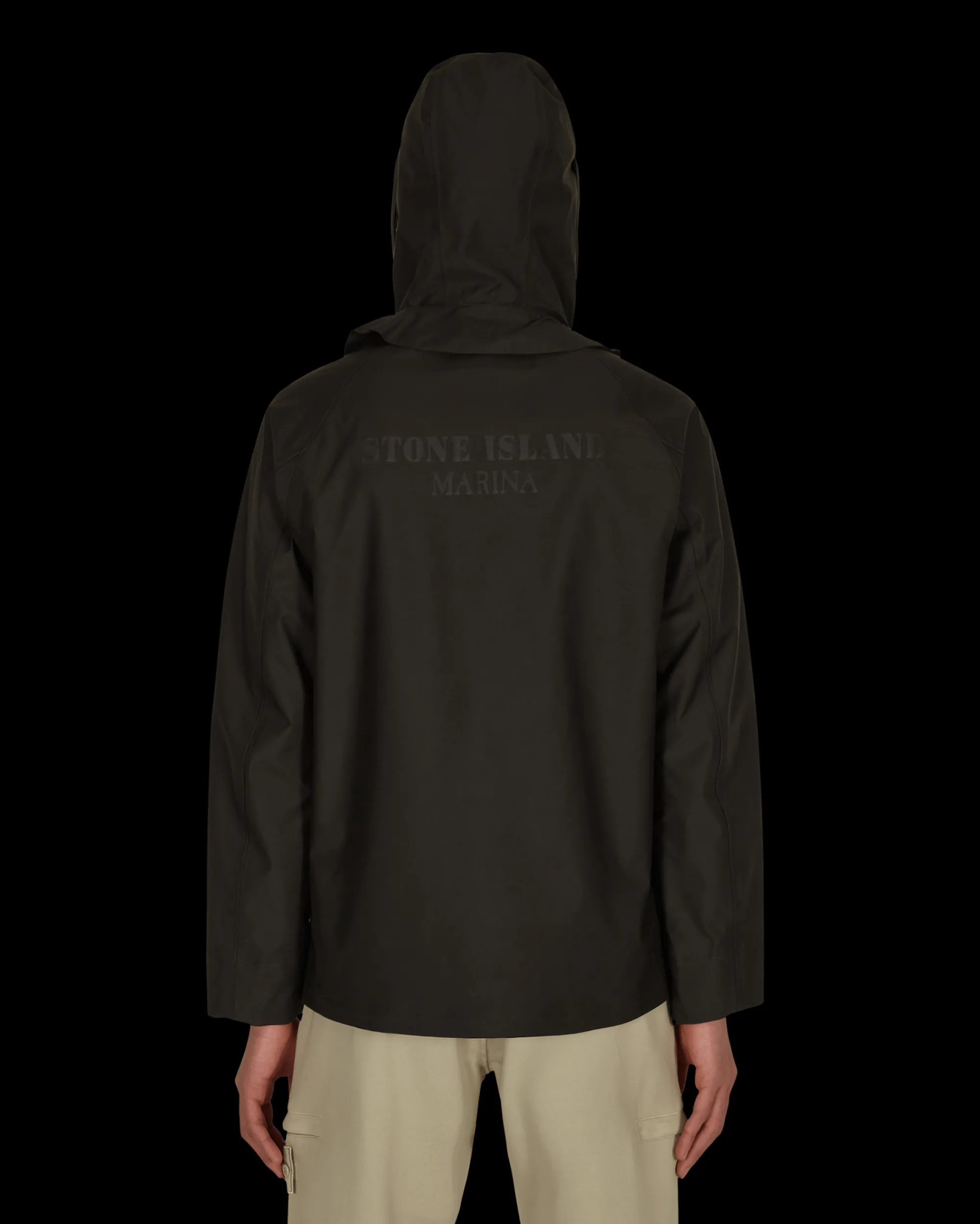 Stone Island Coats And Jackets^Jacquard Marina 3L Jacket Black