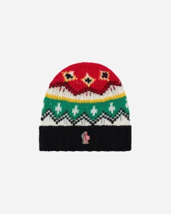 Moncler Grenoble Hats|Hats^Jacquard Wool and Alpaca Beanie Optical White