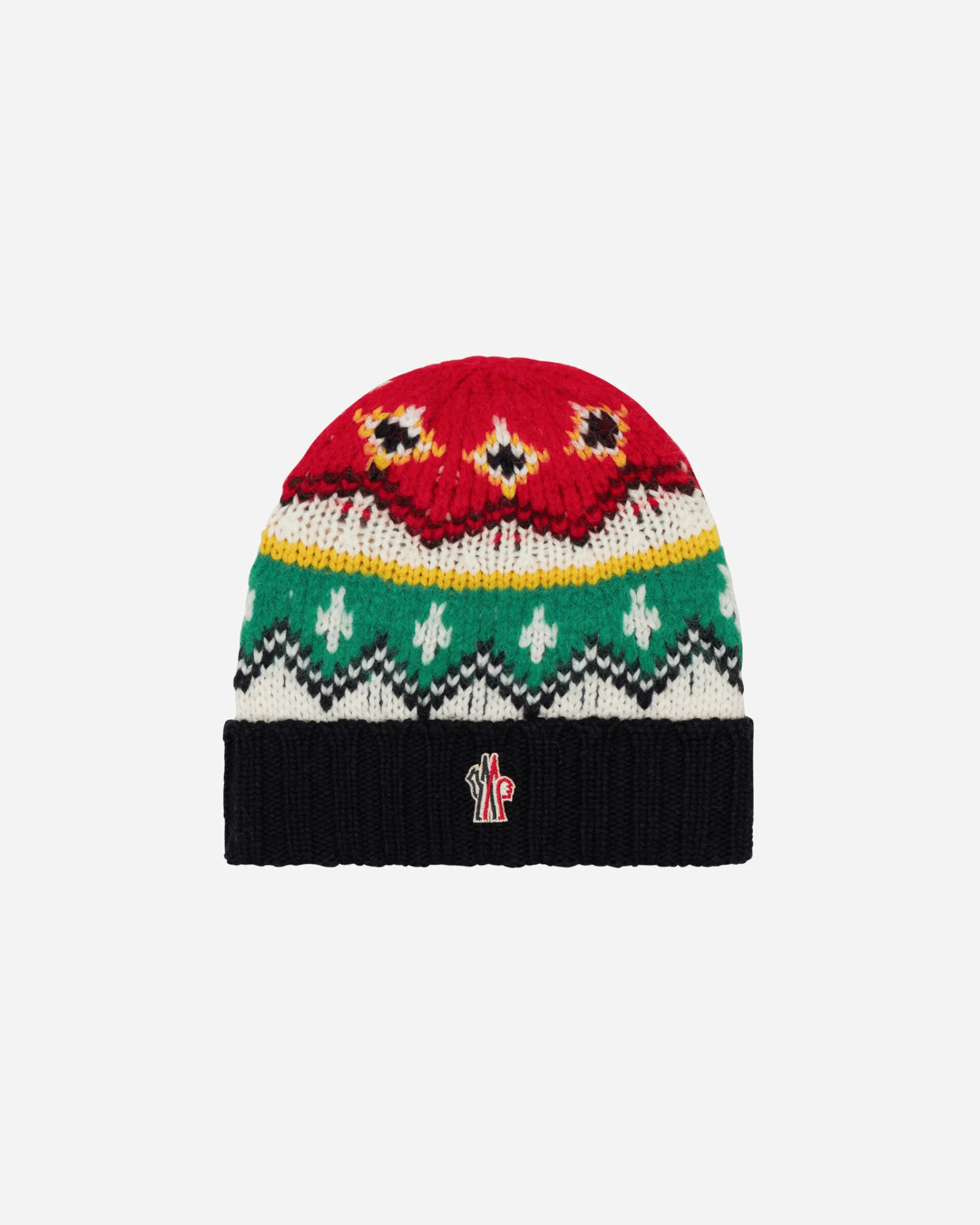 Moncler Grenoble Hats|Hats^Jacquard Wool and Alpaca Beanie Optical White