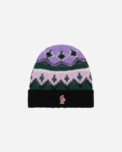 Moncler Grenoble Hats|Hats^Jacquard Wool and Alpaca Beanie Black