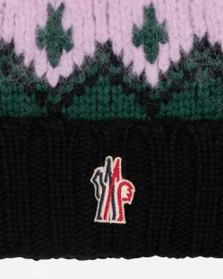 Moncler Grenoble Hats|Hats^Jacquard Wool and Alpaca Beanie Black