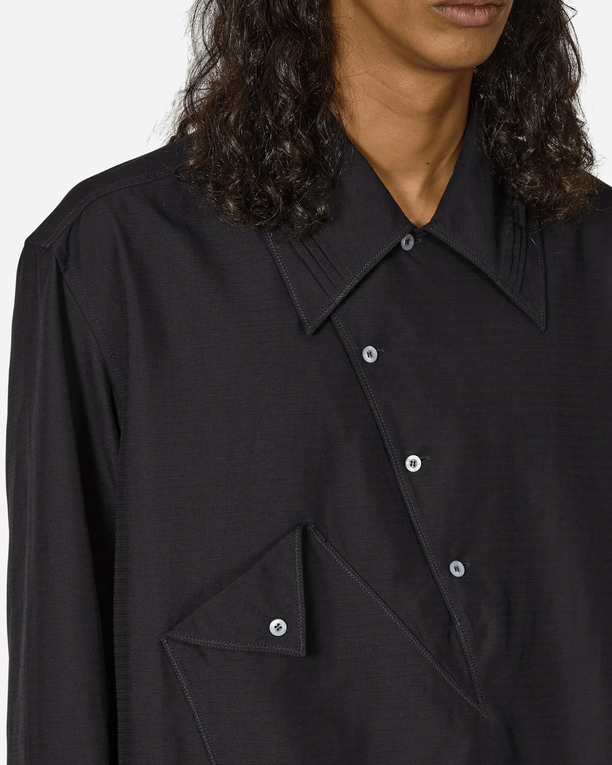 Kiko Kostadinov Shirts^Jarocka Overshirt Jet Black