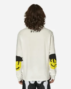 KAPITAL T-Shirts^20/-Jersey Longsleeve T-Shirt (Catpital Patch) White