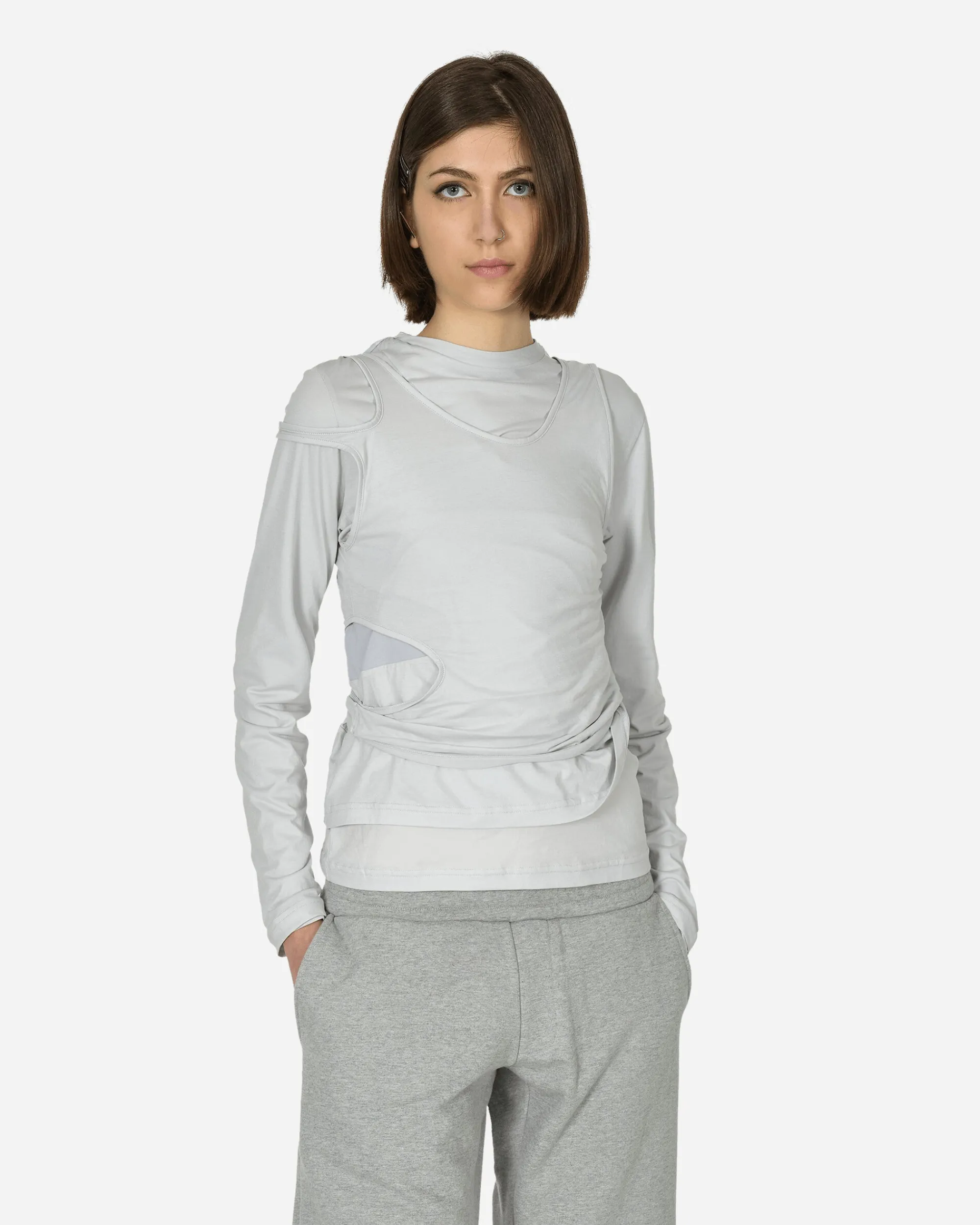Mainline:RUS/Fr.CA/DE T-Shirts^Julien Longsleeve Top Light Grey