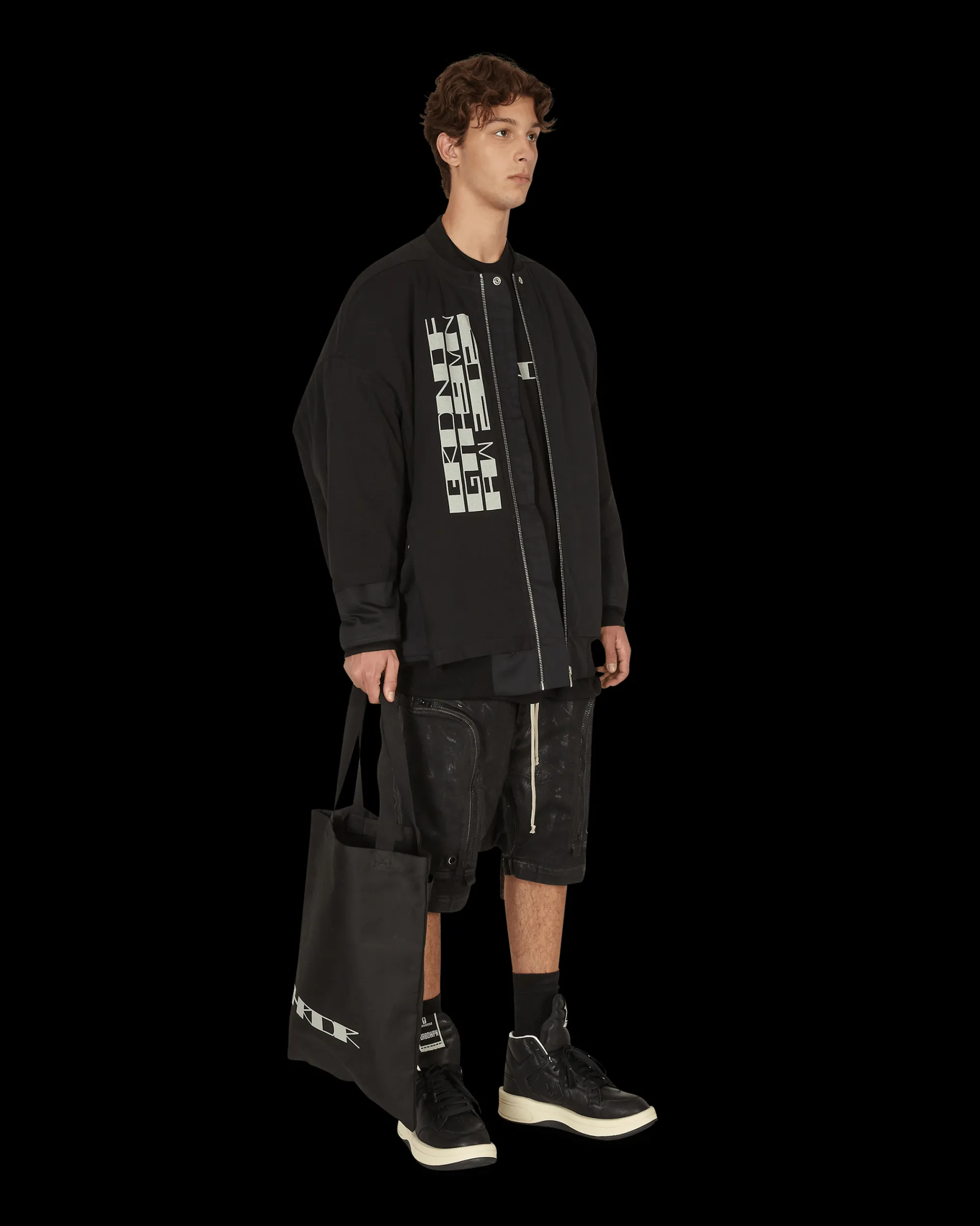 Rick Owens Drkshdw Coats And Jackets^Jumbo Flight Bomber Jacket Black