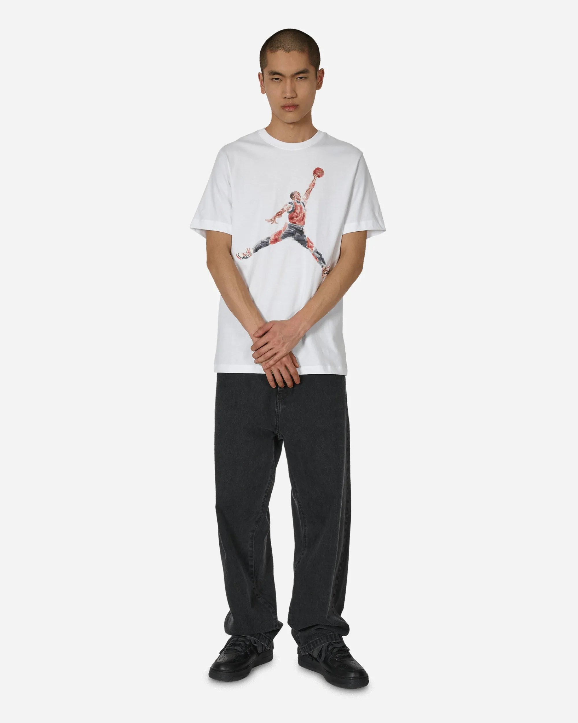 Nike Jordan T-Shirts^Jumpman Watercolor T-Shirt White