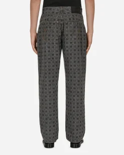 Ahluwalia Pants^Kalonji Low Rise Jeans Grey