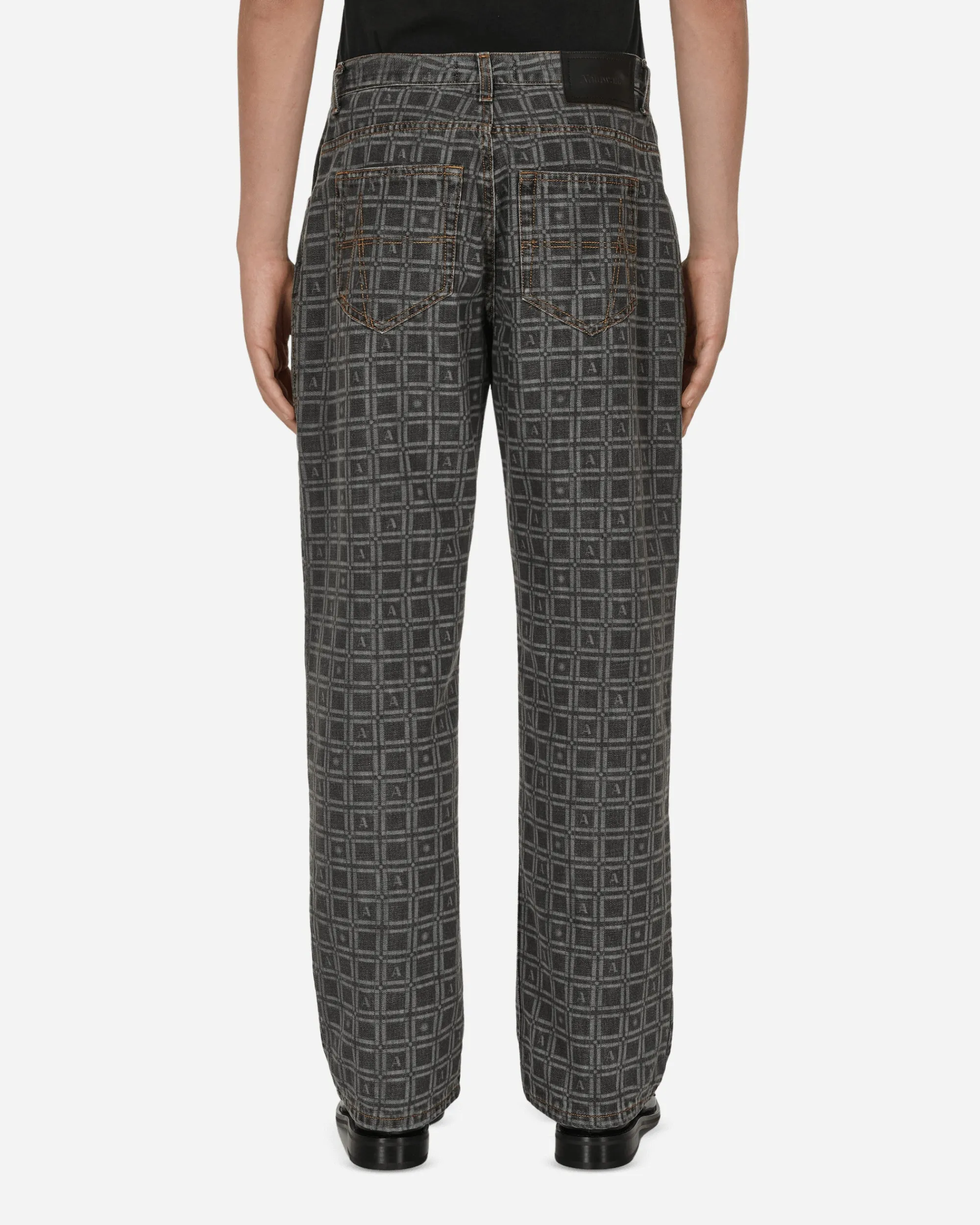 Ahluwalia Pants^Kalonji Low Rise Jeans Grey