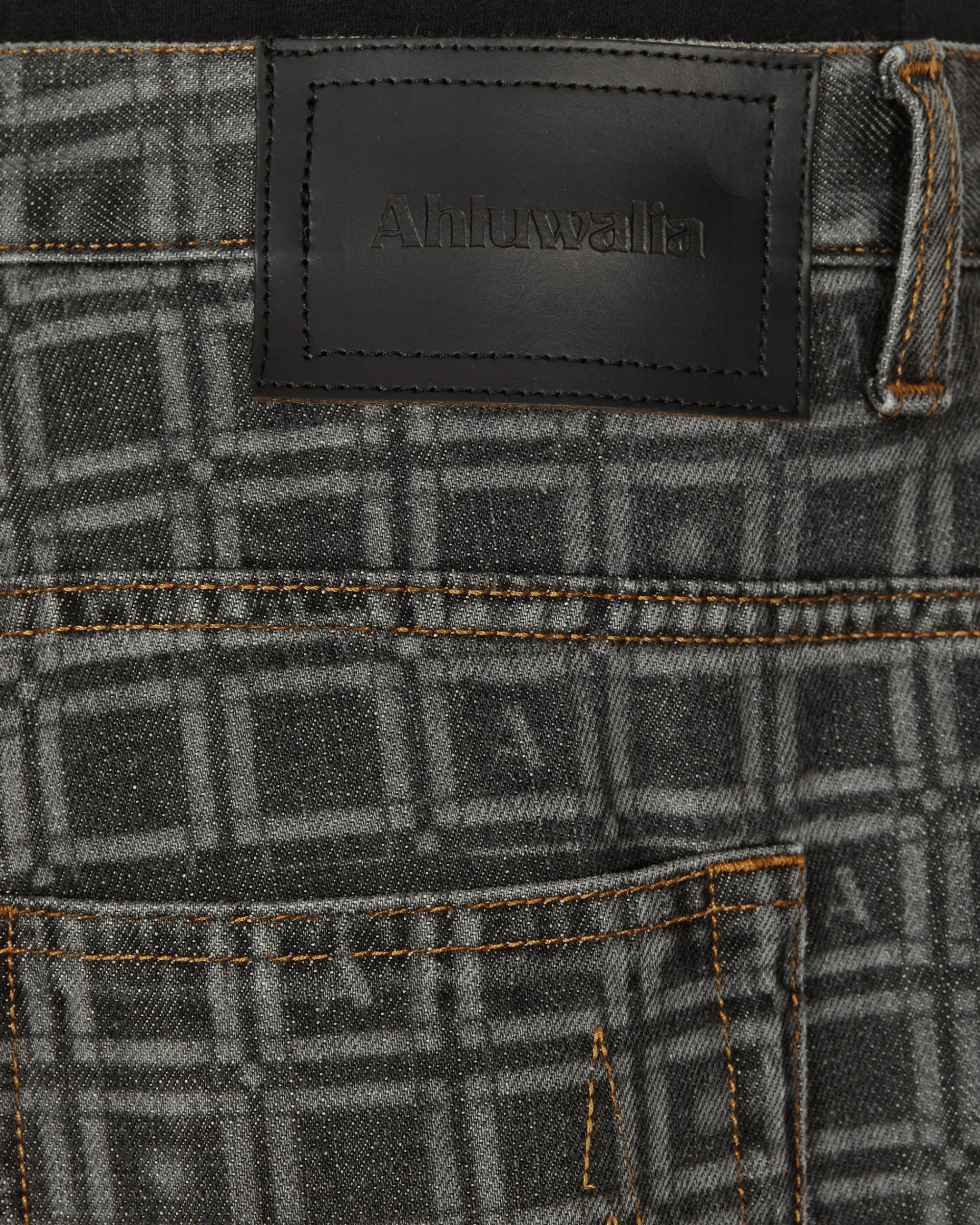 Ahluwalia Pants^Kalonji Low Rise Jeans Grey