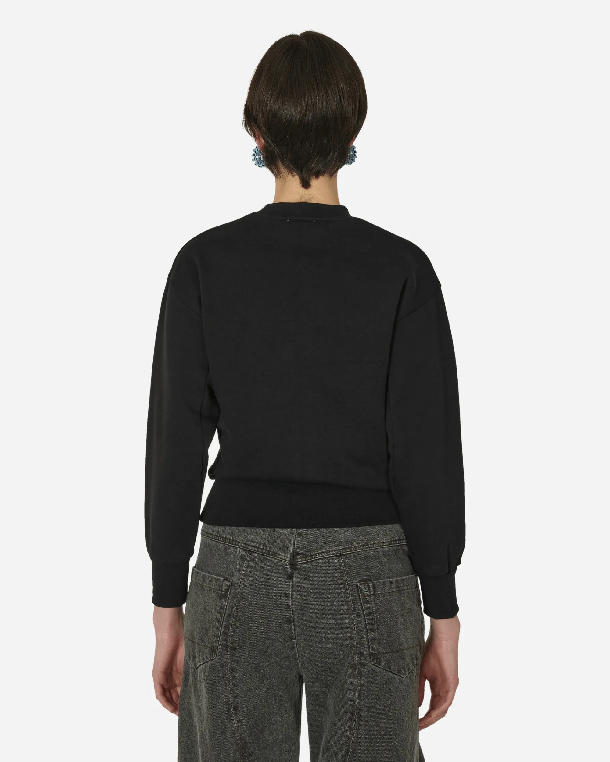 Aries Sweatshirts^Kasper Baby Crewneck Sweatshirt Black