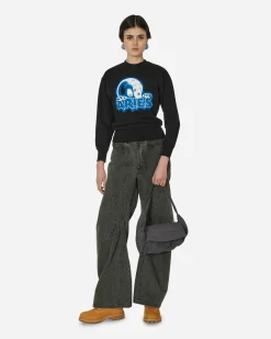 Aries Sweatshirts^Kasper Baby Crewneck Sweatshirt Black