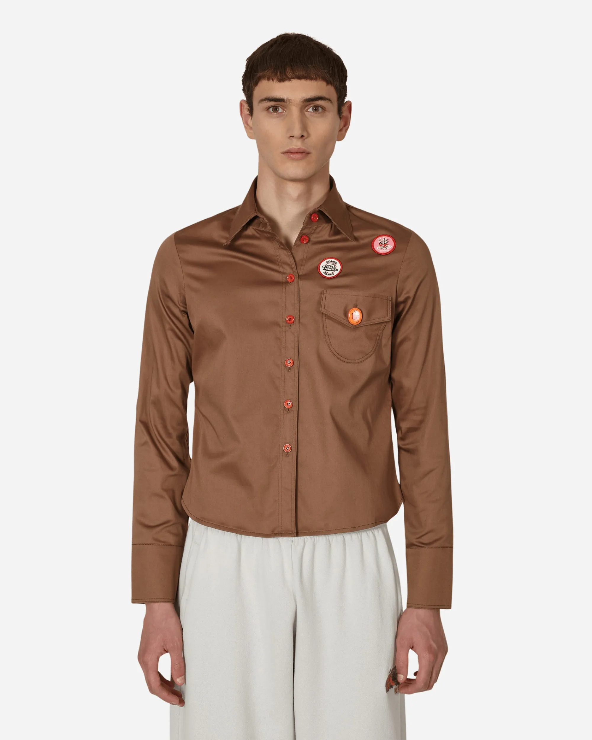 Cormio Shirts^Katy Longsleeve Shirt Brown