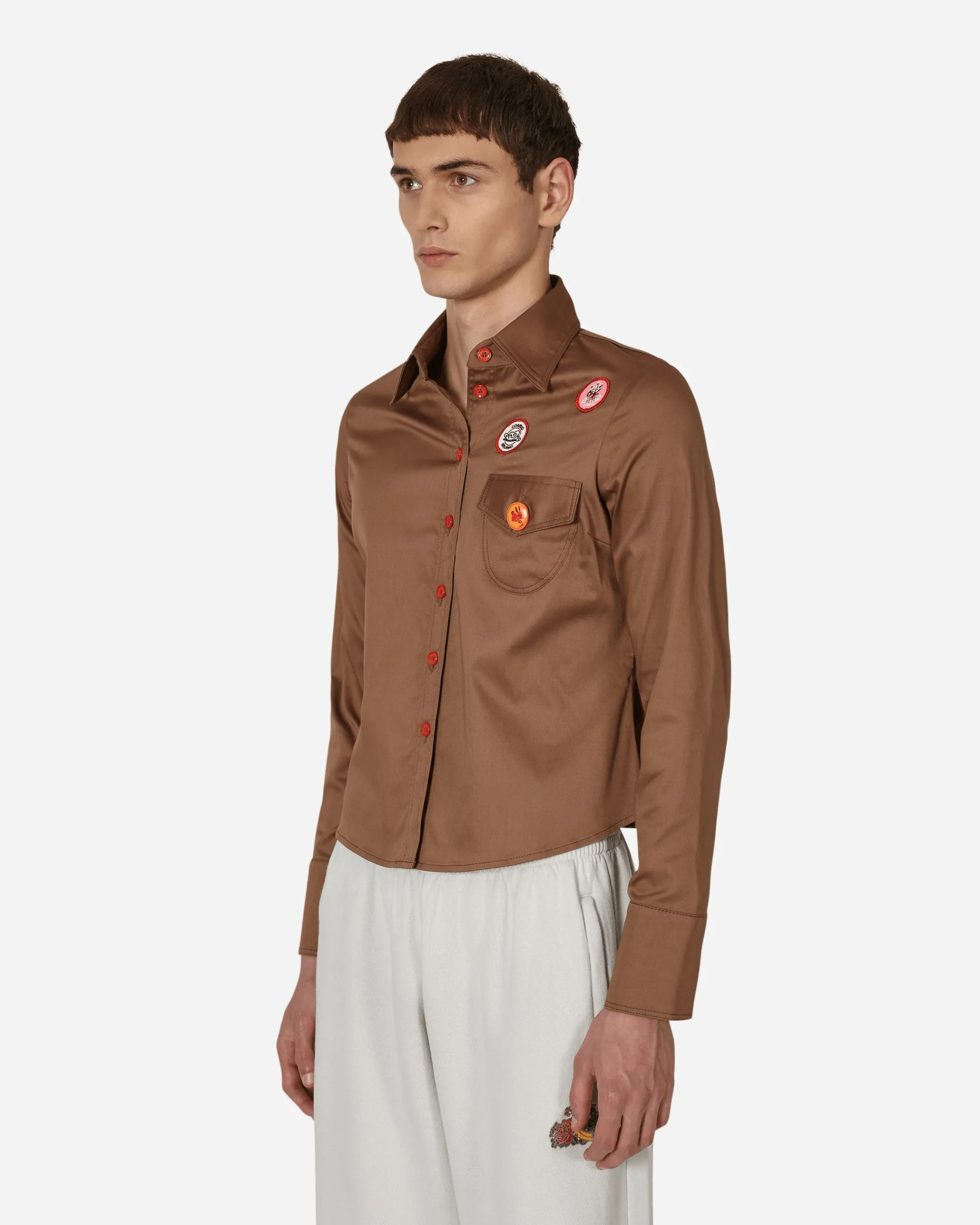 Cormio Shirts^Katy Longsleeve Shirt Brown
