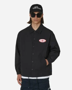 Awake NY Coats And Jackets^King Logo Twill Coaches Jacket Charcoal