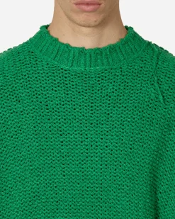 sacai Knitwear^Knit Pullover Green