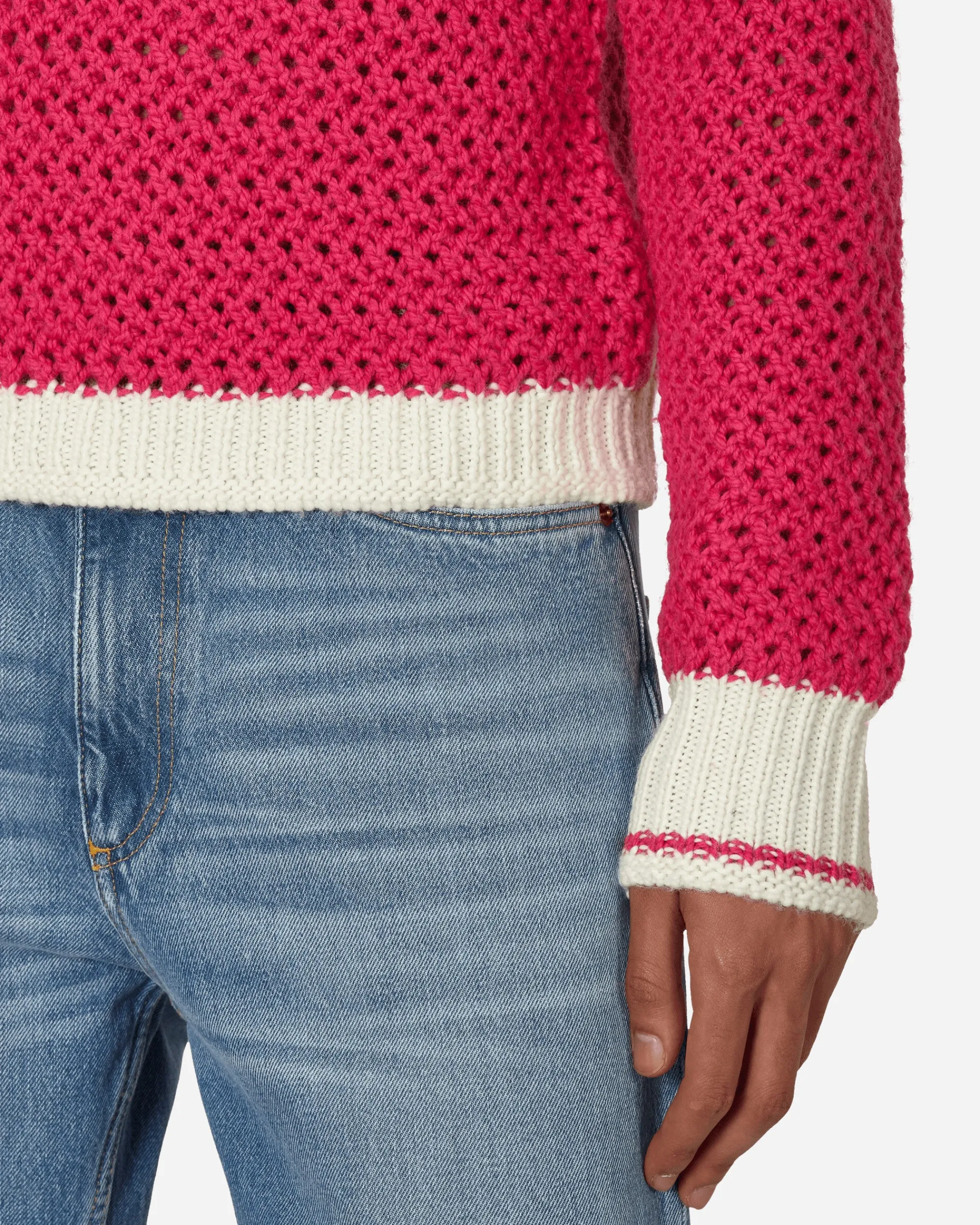 Stockholm (Surfboard) Club Knitwear^Knitted V-Neck Sweater Fluo Pink