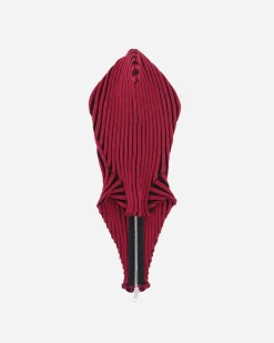 Lueder Hats|Hats^Knitted Zip Balaclava Groppo Red