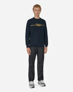 Noah Sweatshirts^Knot Crewneck Sweatshirt Blue