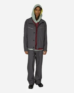 Kiko Kostadinov Sweatshirts^Knox Mesh Hoodie Jade Green / Lime / Burgundy