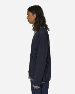 Kiko Kostadinov T-Shirts^Knox Mesh Long Sleeve T-Shirt Icy Lilac / Navy