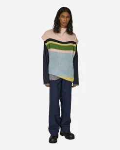 Kiko Kostadinov T-Shirts^Knox Mesh Long Sleeve T-Shirt Icy Lilac / Navy