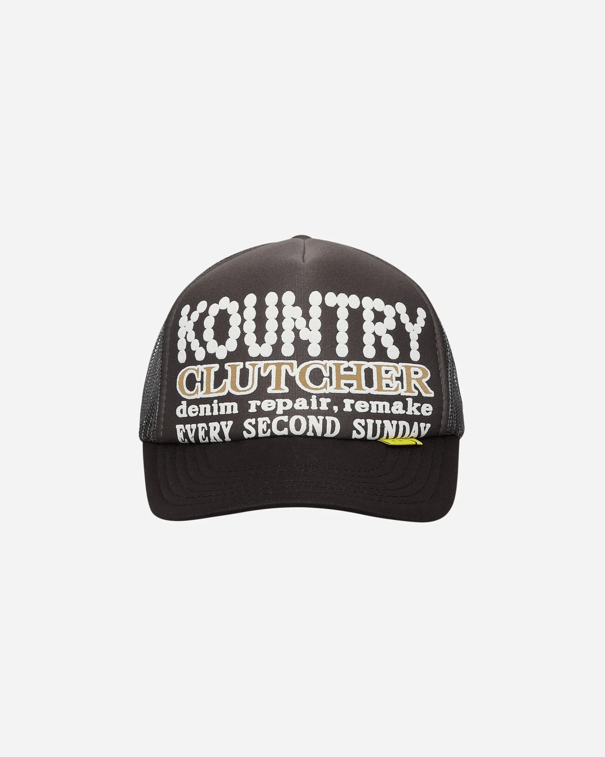 KAPITAL Hats|Hats^Kountry Pearl Clutcher Trucker Cap Grey / Black