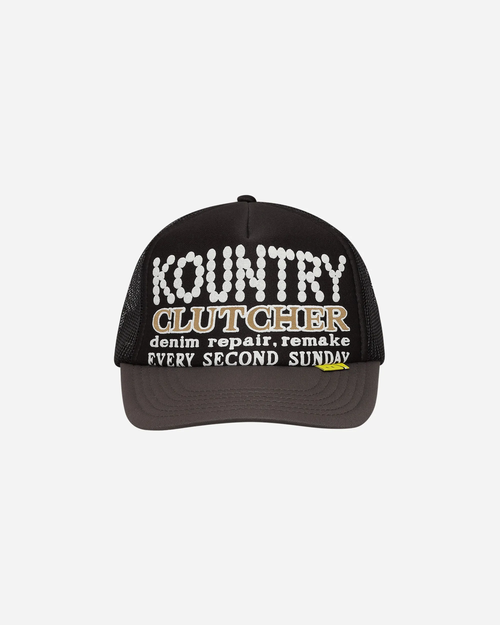KAPITAL Hats|Hats^Kountry Pearl Clutcher Trucker Cap Black / Grey