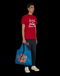 Serving The People Bags·Tote|Bags·Tote^Kyle Miller Yoga Packable Tote Bag Blue