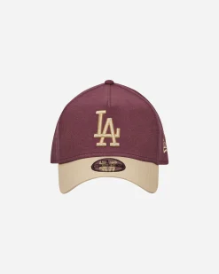 New Era Hats|Hats^LA Dodgers Moleskin Crown 9FORTY A-Frame Adjustable Cap Dark Purple