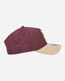 New Era Hats|Hats^LA Dodgers Moleskin Crown 9FORTY A-Frame Adjustable Cap Dark Purple