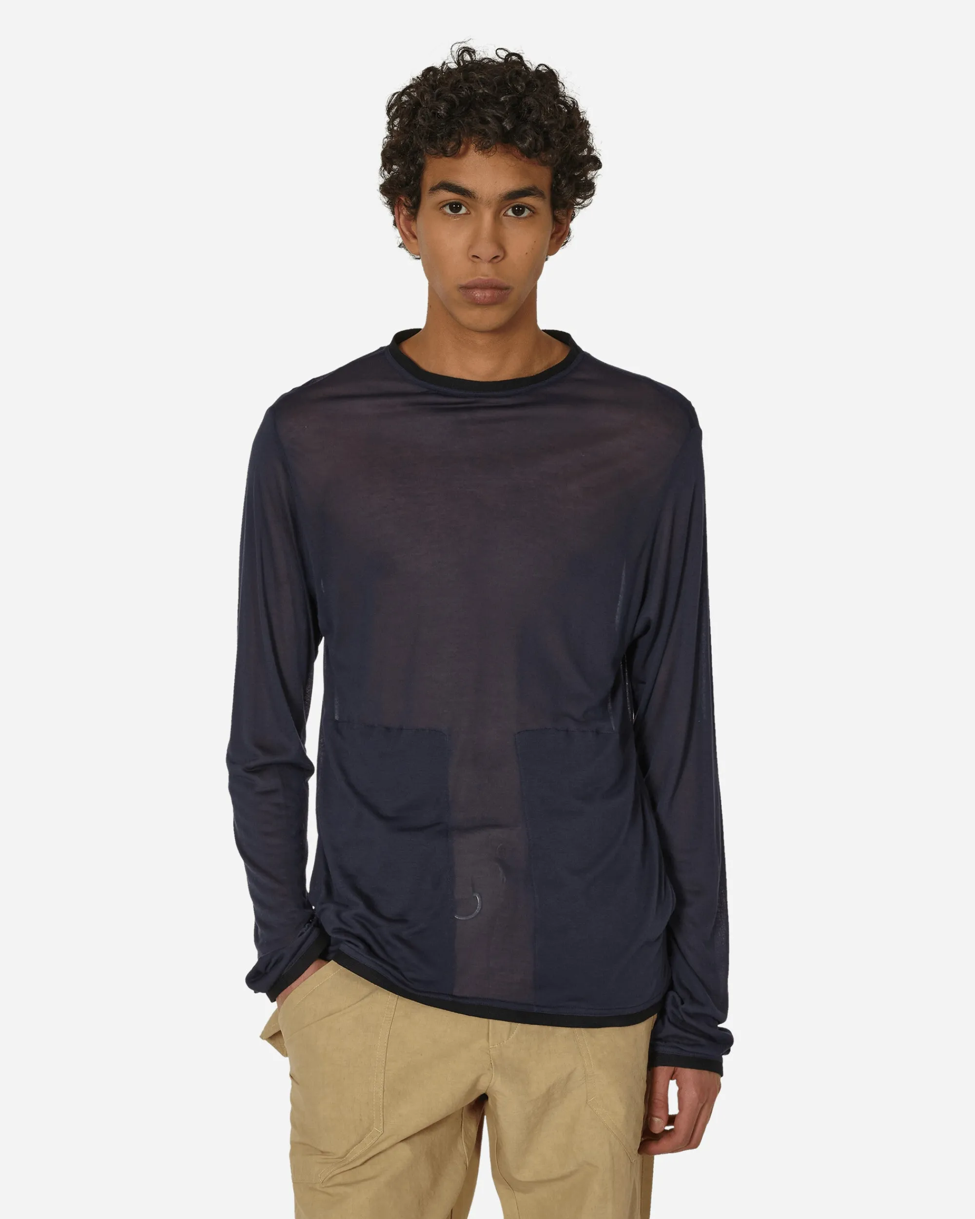RANRA T-Shirts^Langur Longsleeve T-Shirt Navy