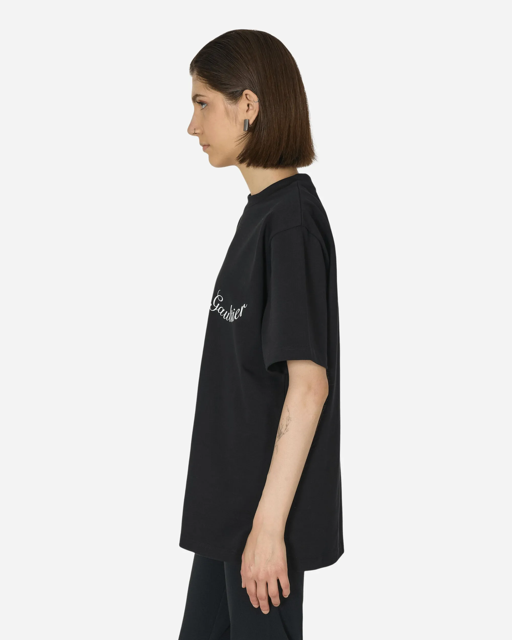 Jean Paul Gaultier T-Shirts^Large Logo T-Shirt Black