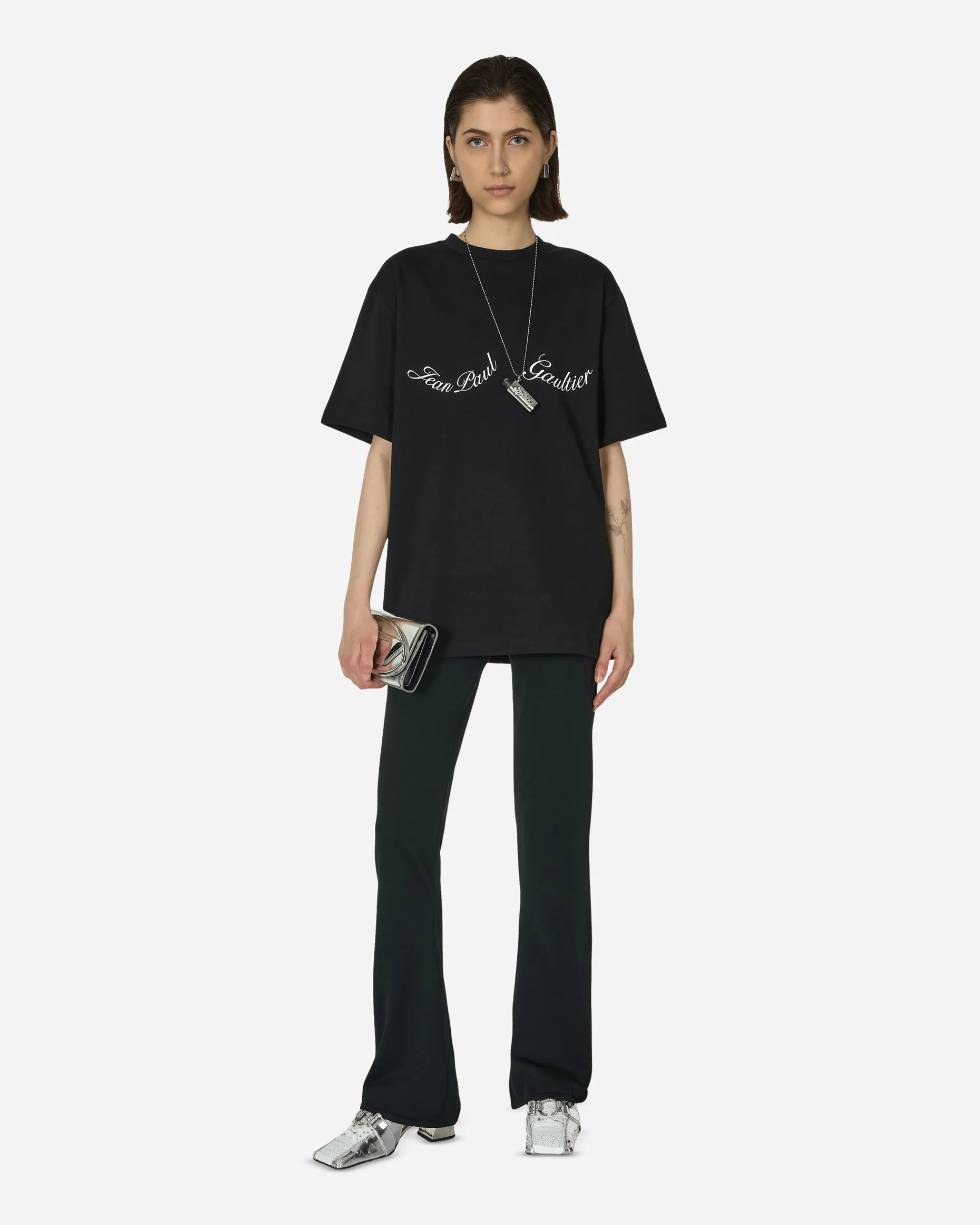 Jean Paul Gaultier T-Shirts^Large Logo T-Shirt Black