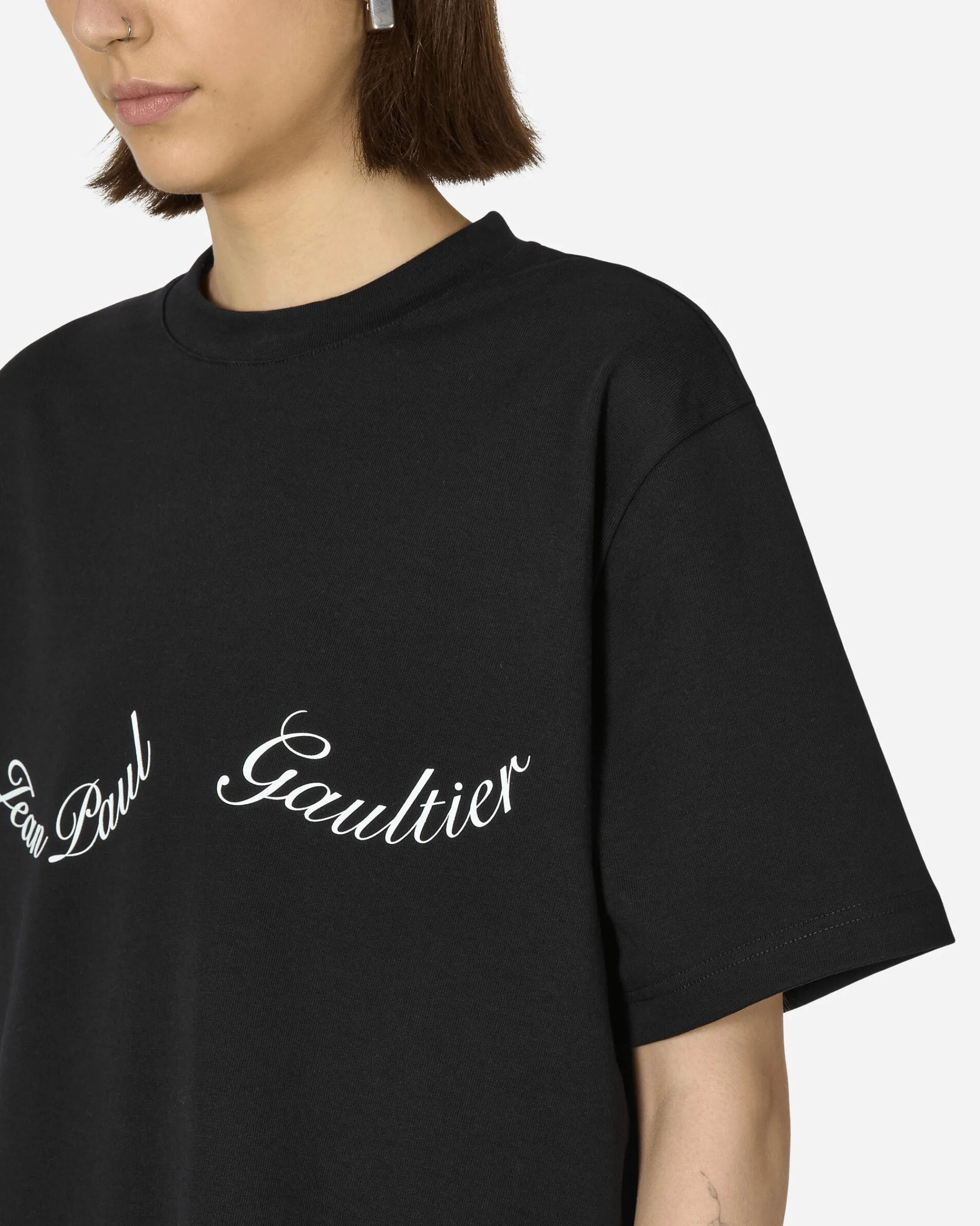 Jean Paul Gaultier T-Shirts^Large Logo T-Shirt Black