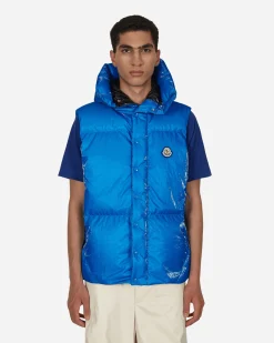 Moncler Coats And Jackets^Lawu Down Vest Blue