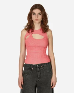 Ottolinger T-Shirts^Layered Cut-Out Tank Top Pink