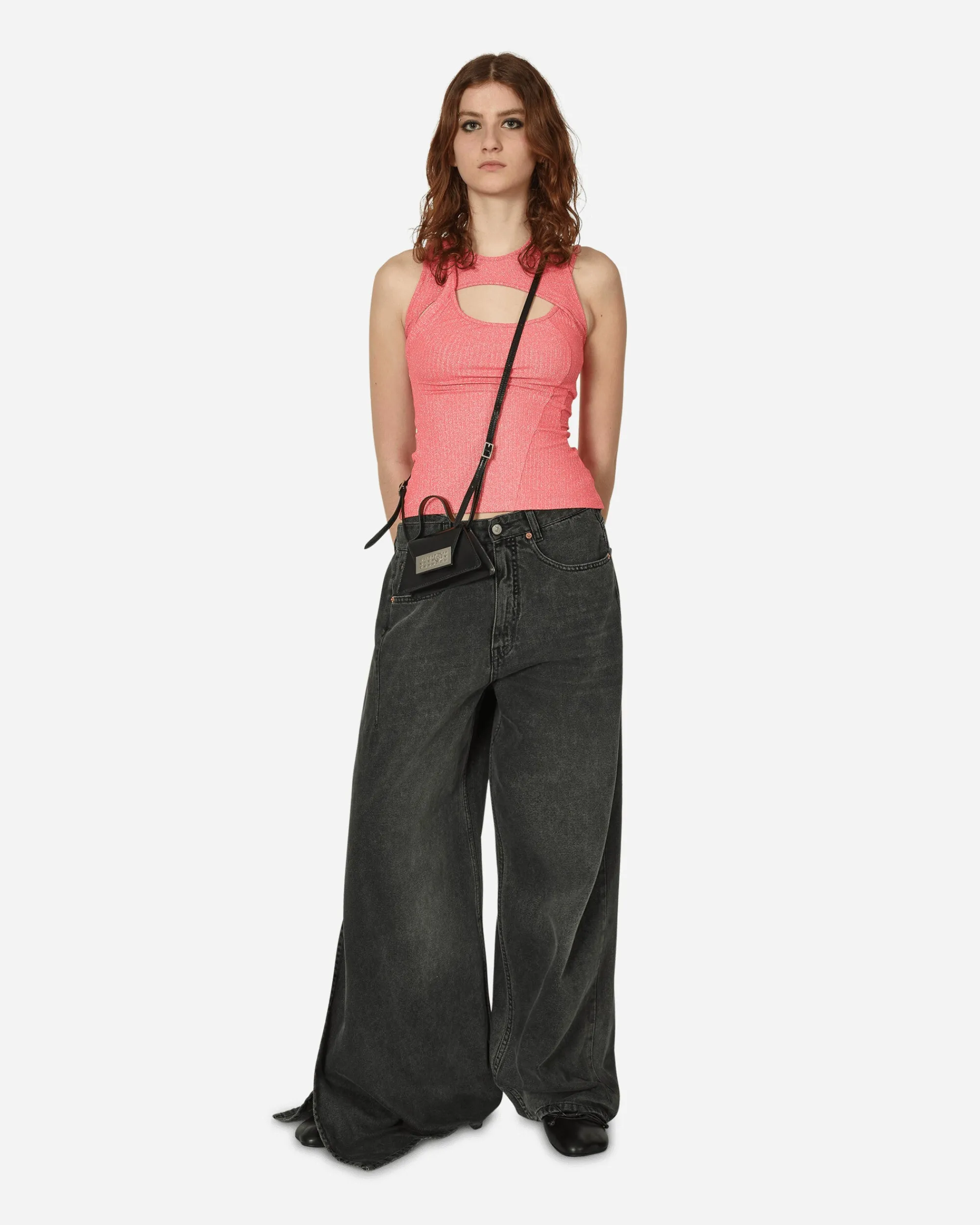 Ottolinger T-Shirts^Layered Cut-Out Tank Top Pink