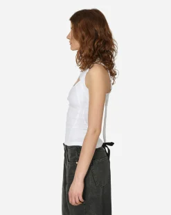 Ottolinger T-Shirts^Layered Cut-Out Tank Top White